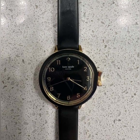 kate spade Accessories Kate Spade Watch Black And Gold With Silicone Band Needs Battery